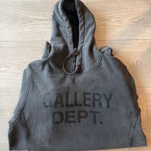 Gallery department dark grey washed hoodie size medium